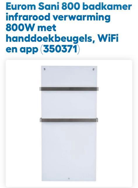 Eurom Sani 800 - infrarood kachel (zgan!) werkt zeer goed!, Doe-het-zelf en Verbouw, Verwarming en Radiatoren, 30 tot 80 cm, Kachel