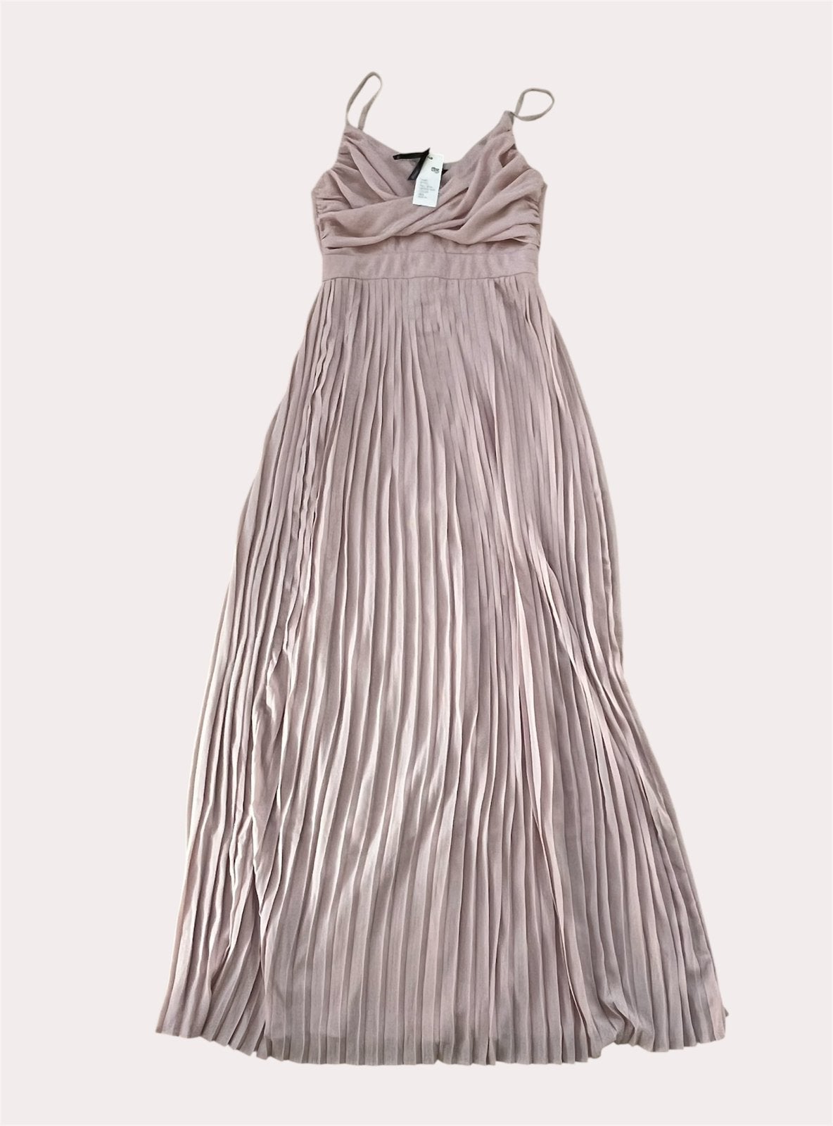 TFNC London plissé maxi jurk, oudroze/mauve M, Kleding | Dames, Gelegenheidskleding, Maat 38/40 (M), Galajurk, Nieuw, Ophalen of Verzenden