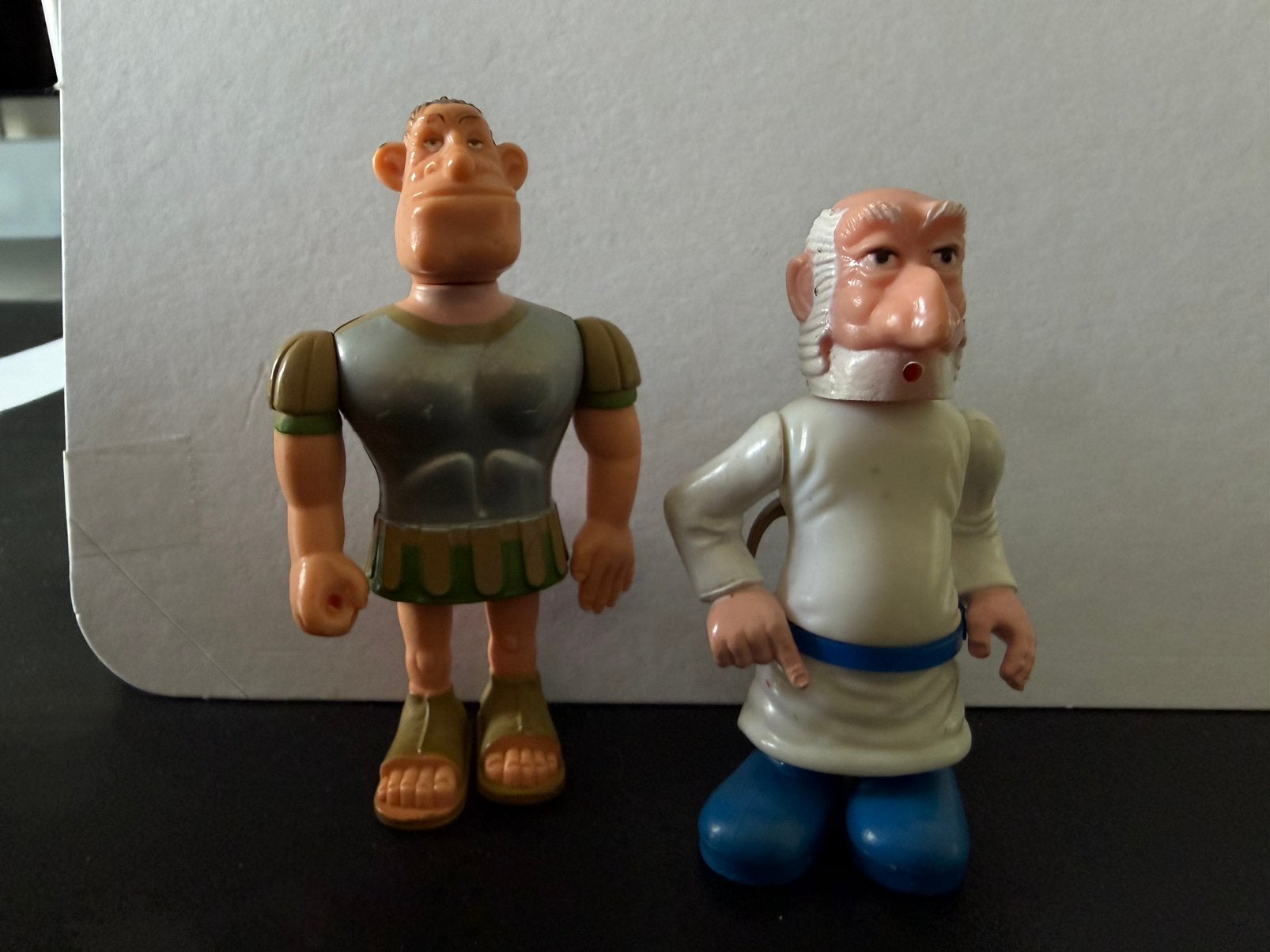 Asterix & Obelix figuren: Romein en Druide 1980, Verzamelen, Poppetjes en Figuurtjes, Ophalen of Verzenden, Gebruikt