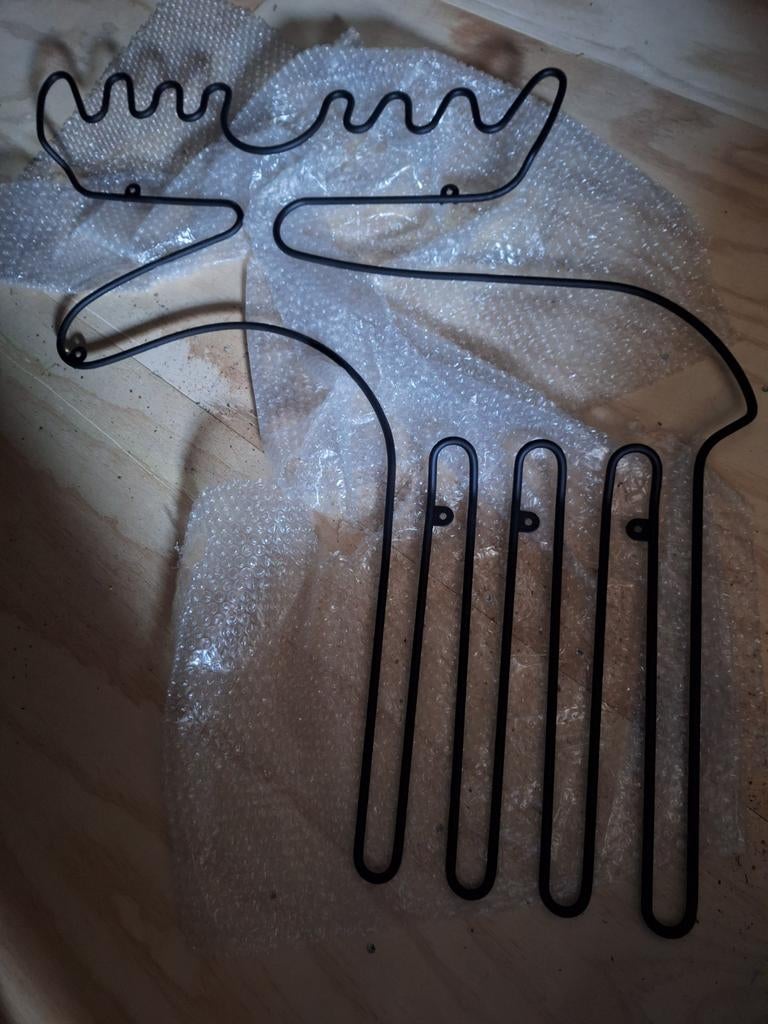 Ikea eland rendier kapstok, zwart Sprallig, Wandkapstok, Ophalen of Verzenden, Zo goed als nieuw, Minder dan 100 cm