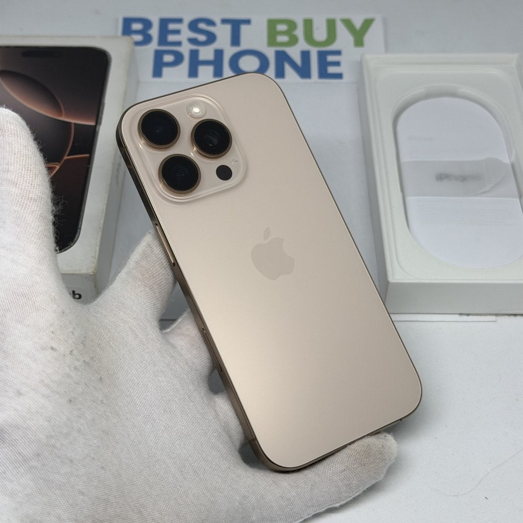 iPhone 16 Pro 512GB goud /krasvrij /100% batt /garantie, Telecommunicatie, 256 GB, Apple, Zonder simlock, Goud