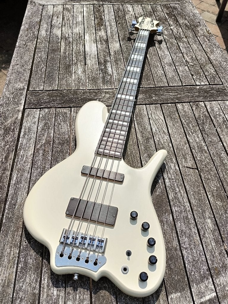 Wood & Tronics Custom 5 (White), Ophalen, Gebruikt, Elektrisch, 5-snarig