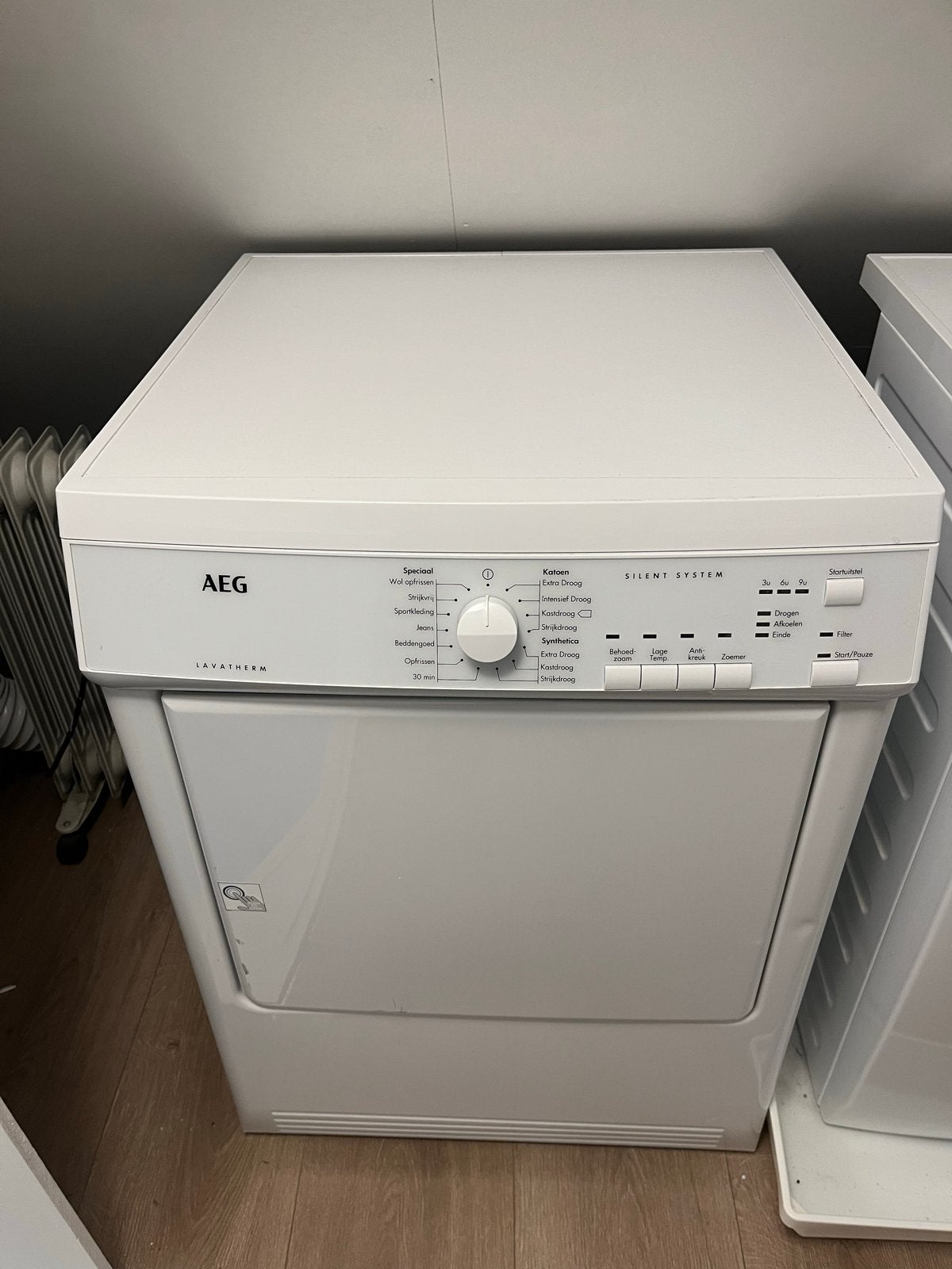AEG Lavatherm Silent System Wasdroger - Gebruikt, Witgoed en Apparatuur, Wasdrogers, Gebruikt, Condens, Voorlader, 6 tot 8 kg