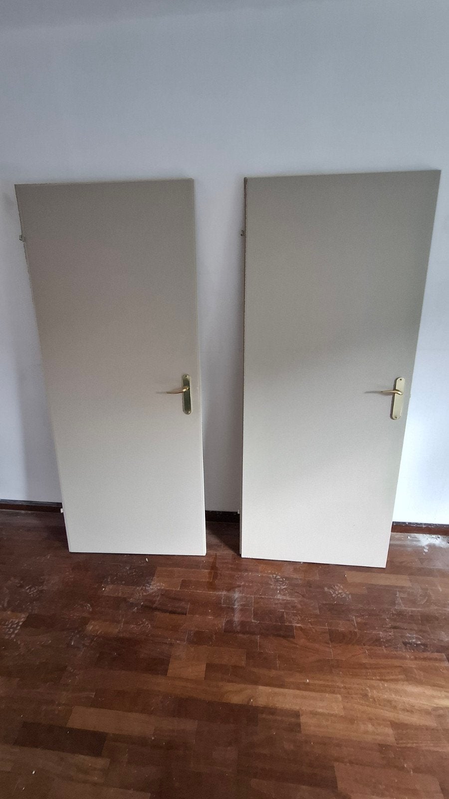 Set van 2 Gebruikte Binnendeuren met Beslag, Ophalen, Gebruikt, 80 tot 100 cm, Binnendeur