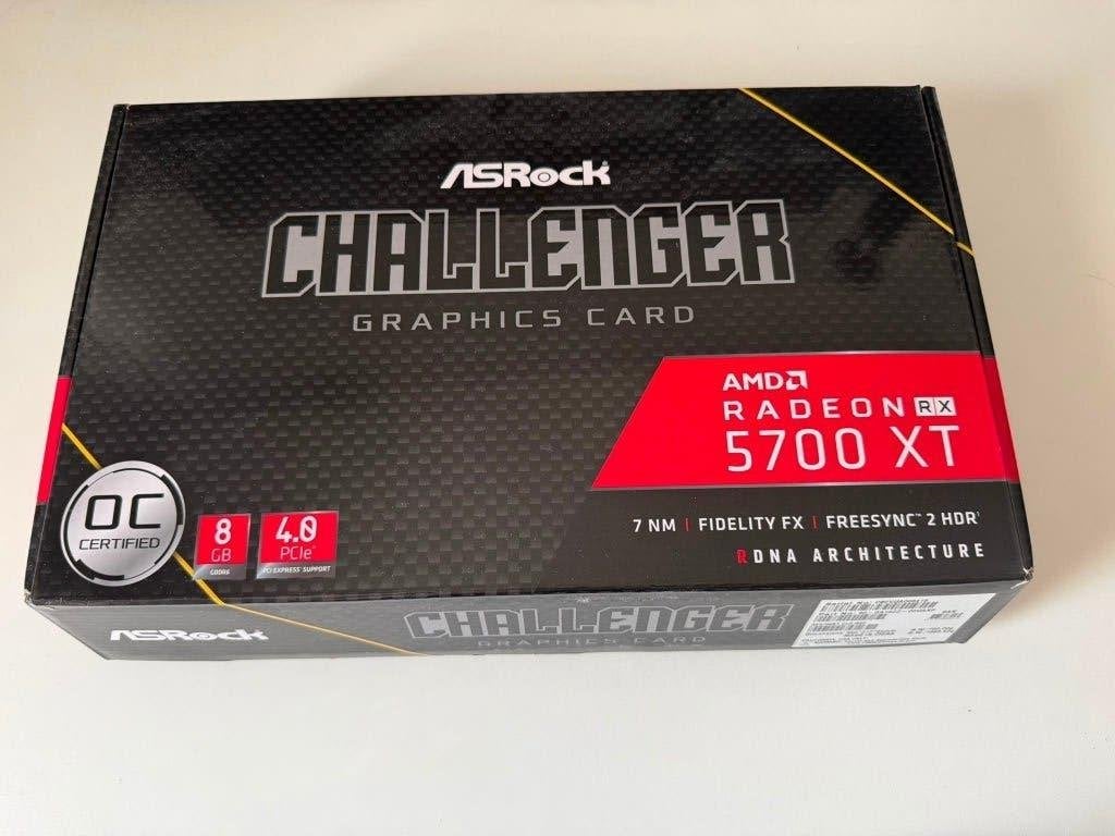 ASRock Radeon RX 5700 XT Challenger OC 8GB, Gebruikt, AMD, GDDR6, PCI-Express 4