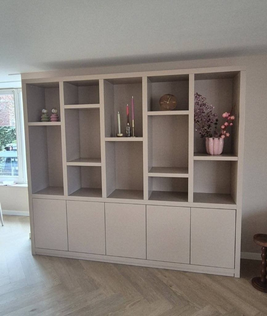 boekenkasten, wandkasten, wandmeubels, dressoir, maatwerk, Verzenden, 150 tot 200 cm, Met klep(pen), Nieuw