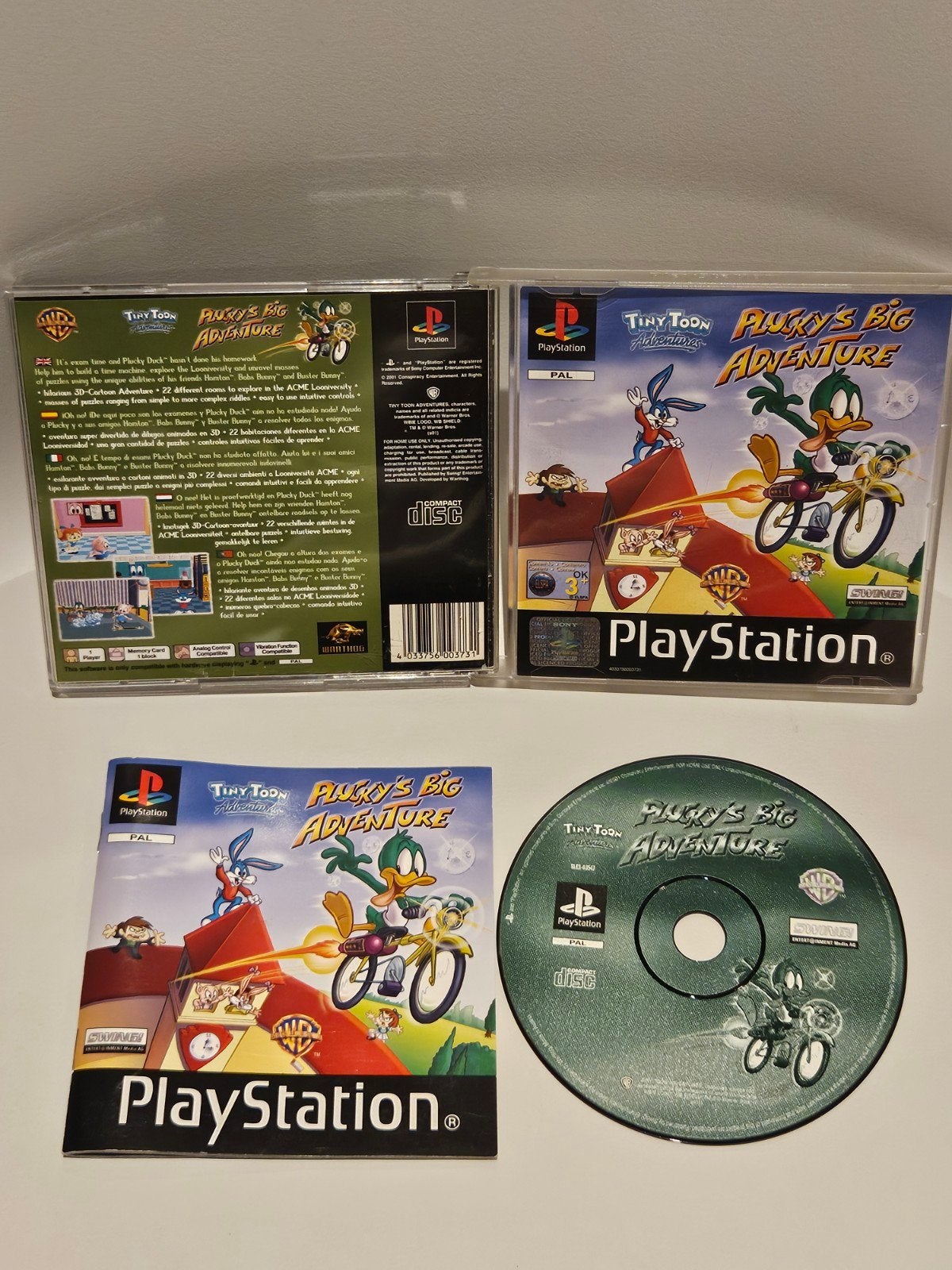 Tiny Toon Pluckys Big Adventure PS1, Avontuur en Actie, 1 speler, Ophalen of Verzenden, Zo goed als nieuw