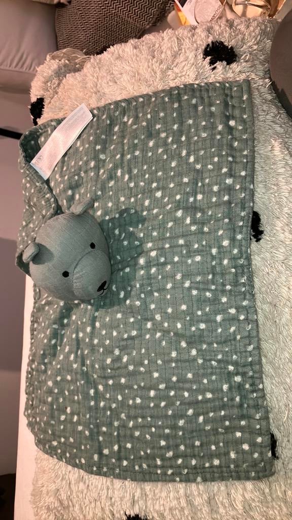 Primark beer knuffeldoekje groen, Ophalen of Verzenden, Zo goed als nieuw, Beer