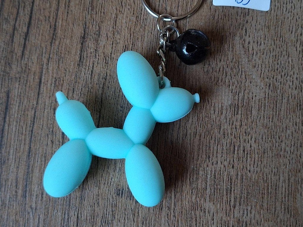 Sleutelhanger : Ballon Hond : Mintgroen !!, Info@keycharms.nl, Overige typen, Nieuw, Medemblik