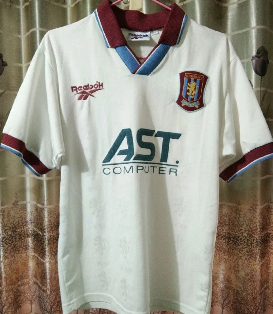 Aston Villa uit shirt retro 1995/96 | Nieuw + Bedrukking, Sport en Fitness, Verzenden, Nieuw, Shirt