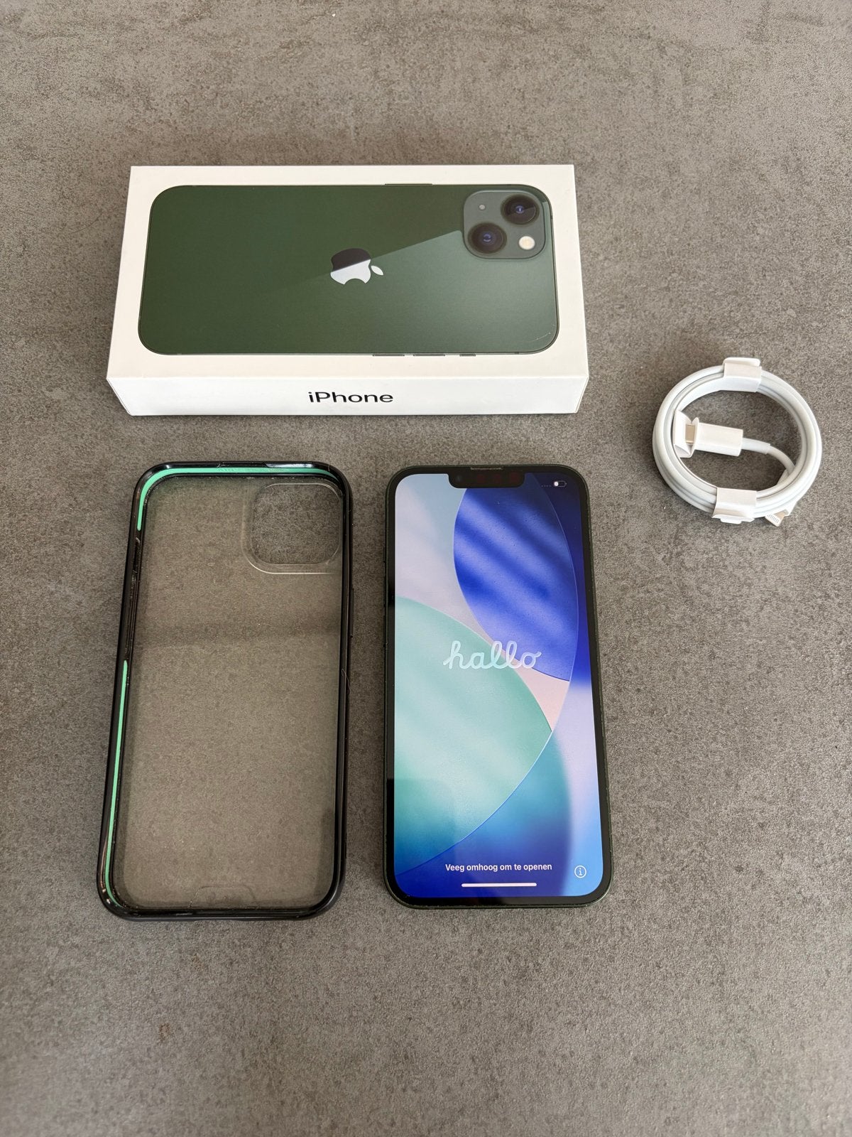 iPhone 13 128 GB Groen - Goede staat met Mous hoesje, Ophalen, IPhone 13, Zonder simlock, Zonder abonnement