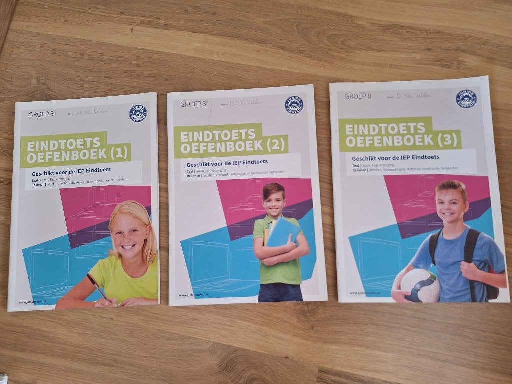 Eindtoets Oefenboeken Groep 8 (set van 3), Onbekend, Overige vakken, Ophalen of Verzenden, Zo goed als nieuw