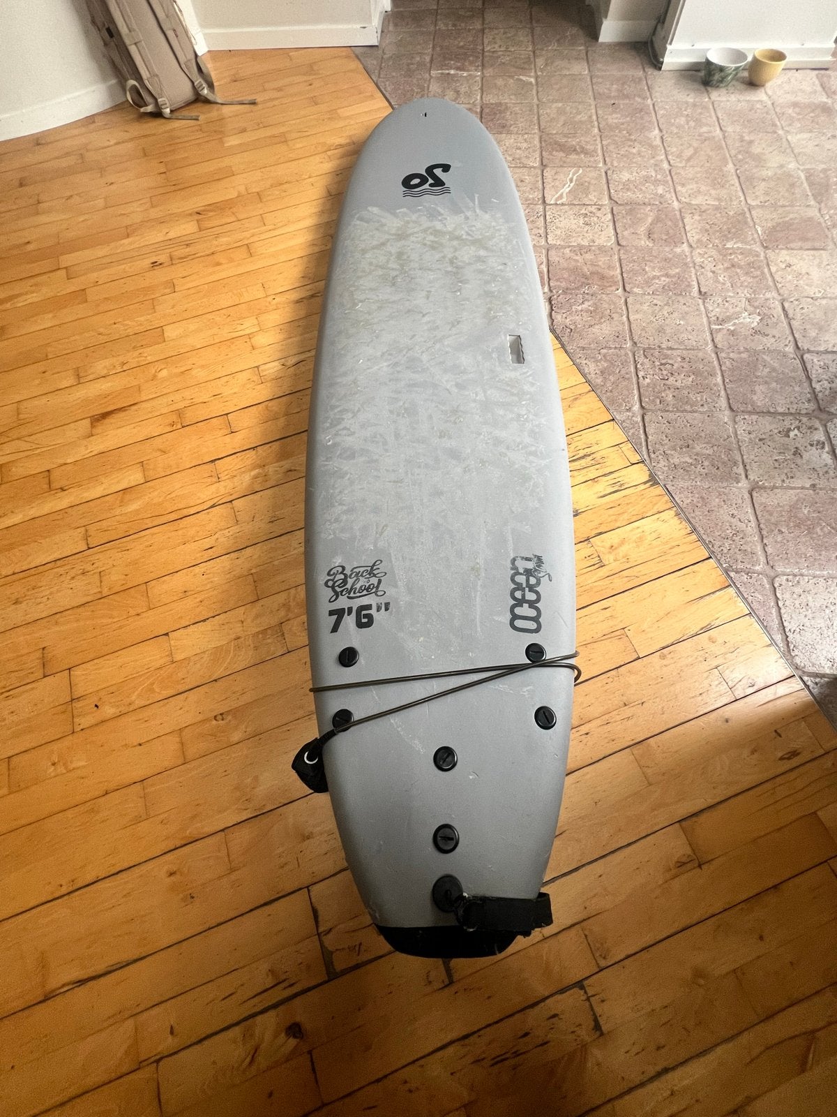 Softtop Surfboard 7'6", Ophalen, Zo goed als nieuw, Funboard, Met vinnen