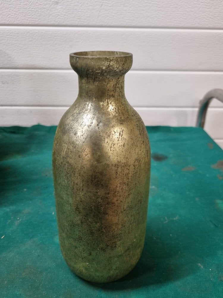 vaas fles goud kleurig, Ophalen of Verzenden