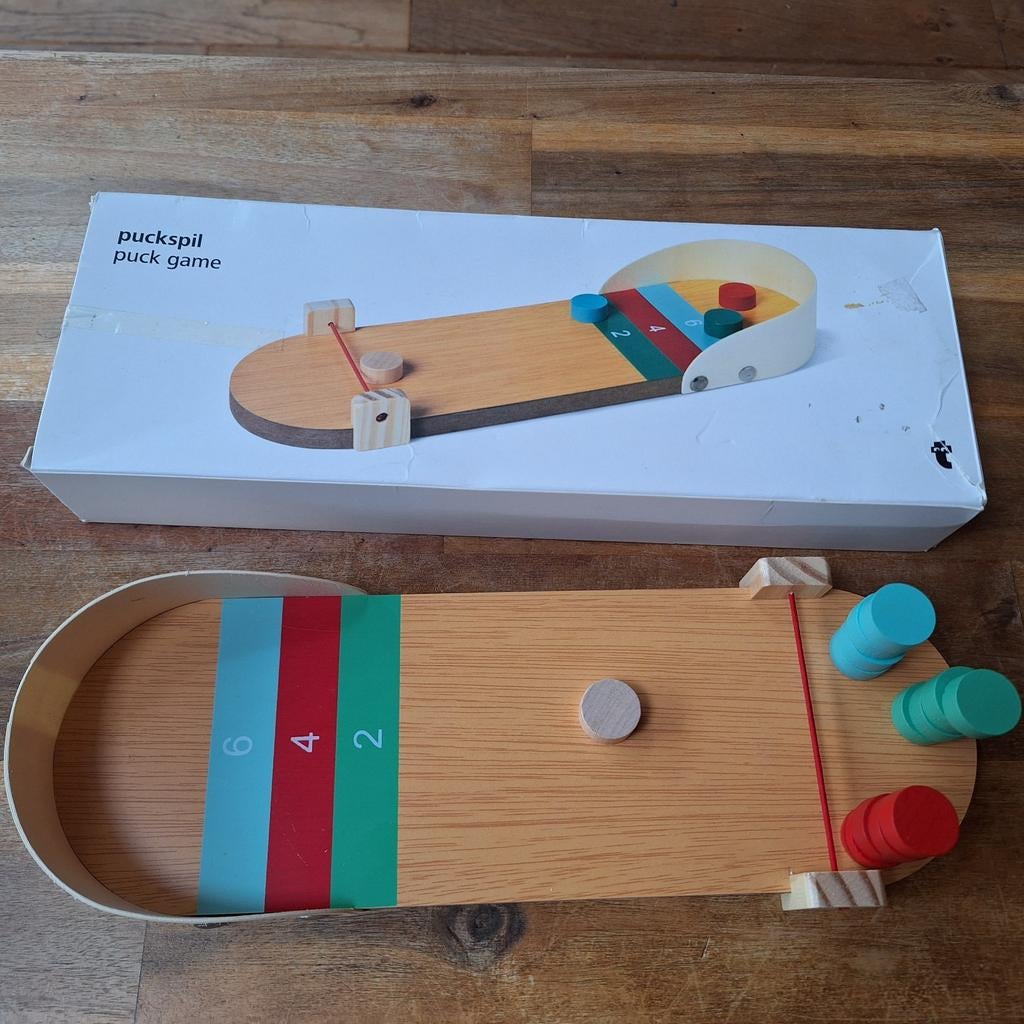 Puckspel / Puck Game - Houten gezelschapsspel, Ophalen of Verzenden, Zo goed als nieuw