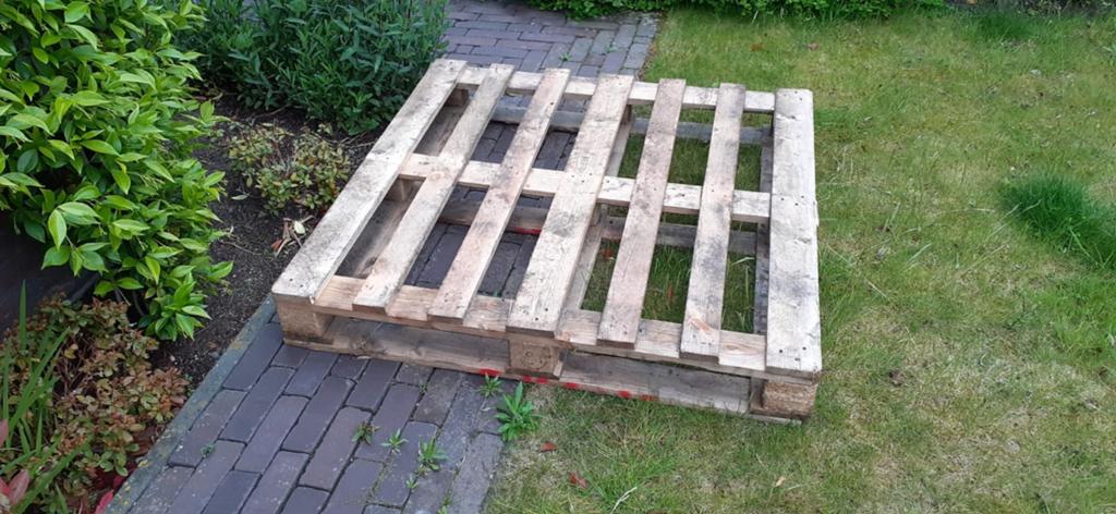 Gratis af te halen: stevige houten pallet, Ophalen of Verzenden, Gebruikt