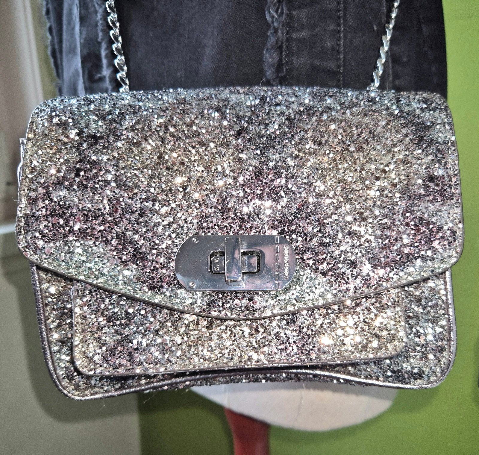 Prachtige nieuwe glitter schoudertas Zadig&Voltaire, Sieraden, Tassen en Uiterlijk, Ophalen of Verzenden, Nieuw, Zilver, Overige merken