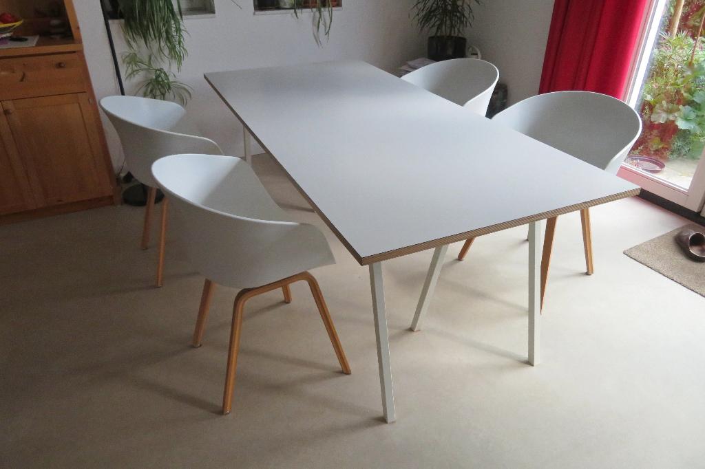 eetkamertafel, Huis en Inrichting, Tafels | Eettafels, Ophalen, Gebruikt, 50 tot 100 cm, 150 tot 200 cm