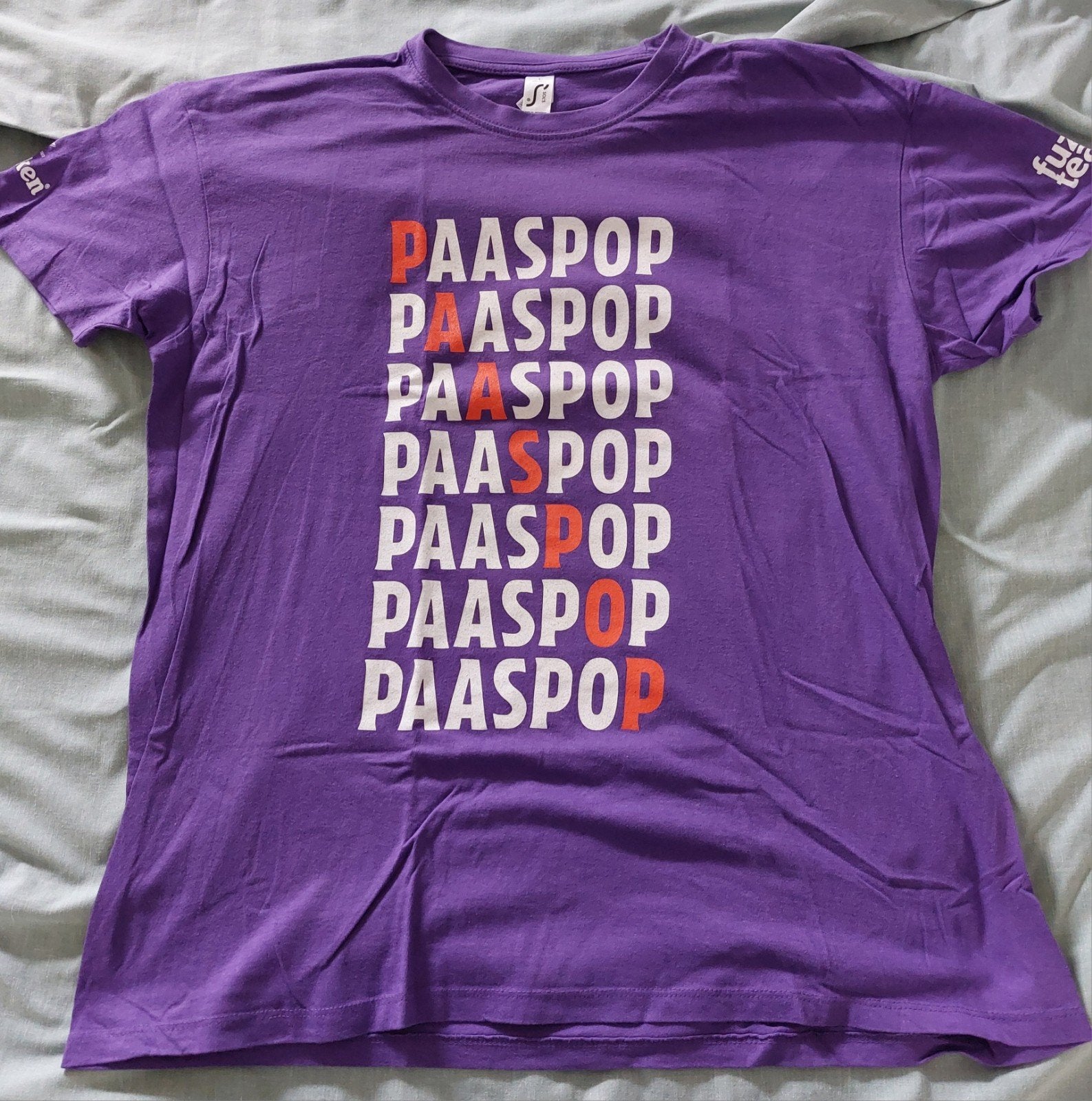 paaspop t shirt maat l, ., Paars, Overige maten, Ophalen of Verzenden