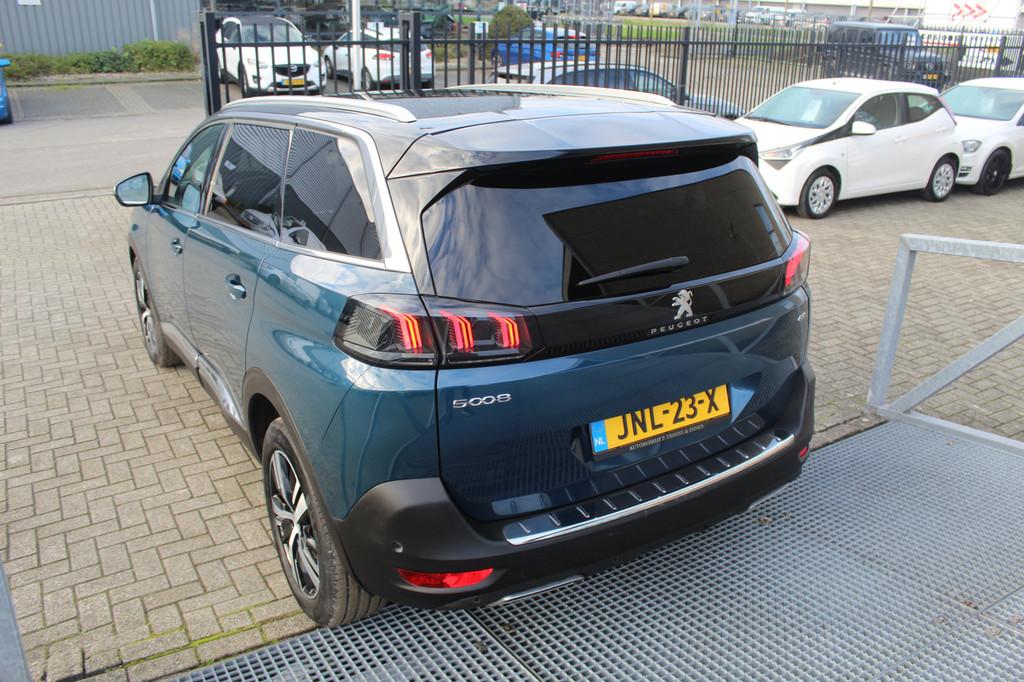 Peugeot 5008 1.2 PureTech GT-Line 7-zits Navigatie/18 Inch L, Auto's, Peugeot, 12 maanden, Gebruikt, 1199 cc, Blauw
