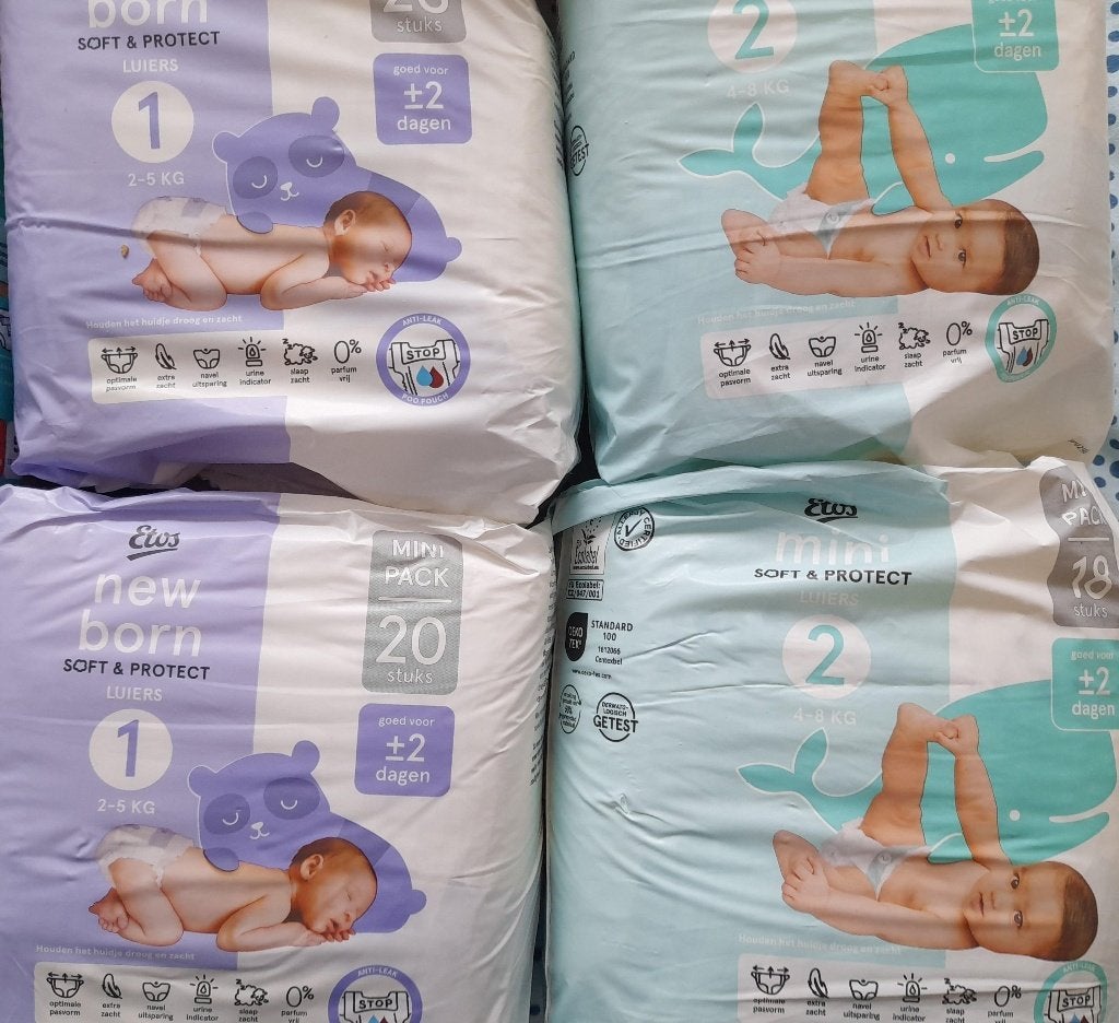 Etos luiers  New Born en Mini, Ophalen, Nieuw, Overige typen