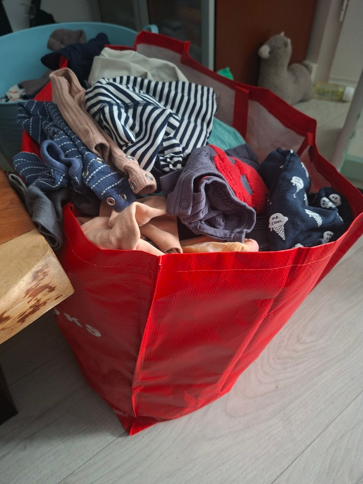 Grote tas vol kinderkleding maat 62 t/m 74 partij, Ophalen, Gebruikt, Diverse merken, Jongetje of Meisje