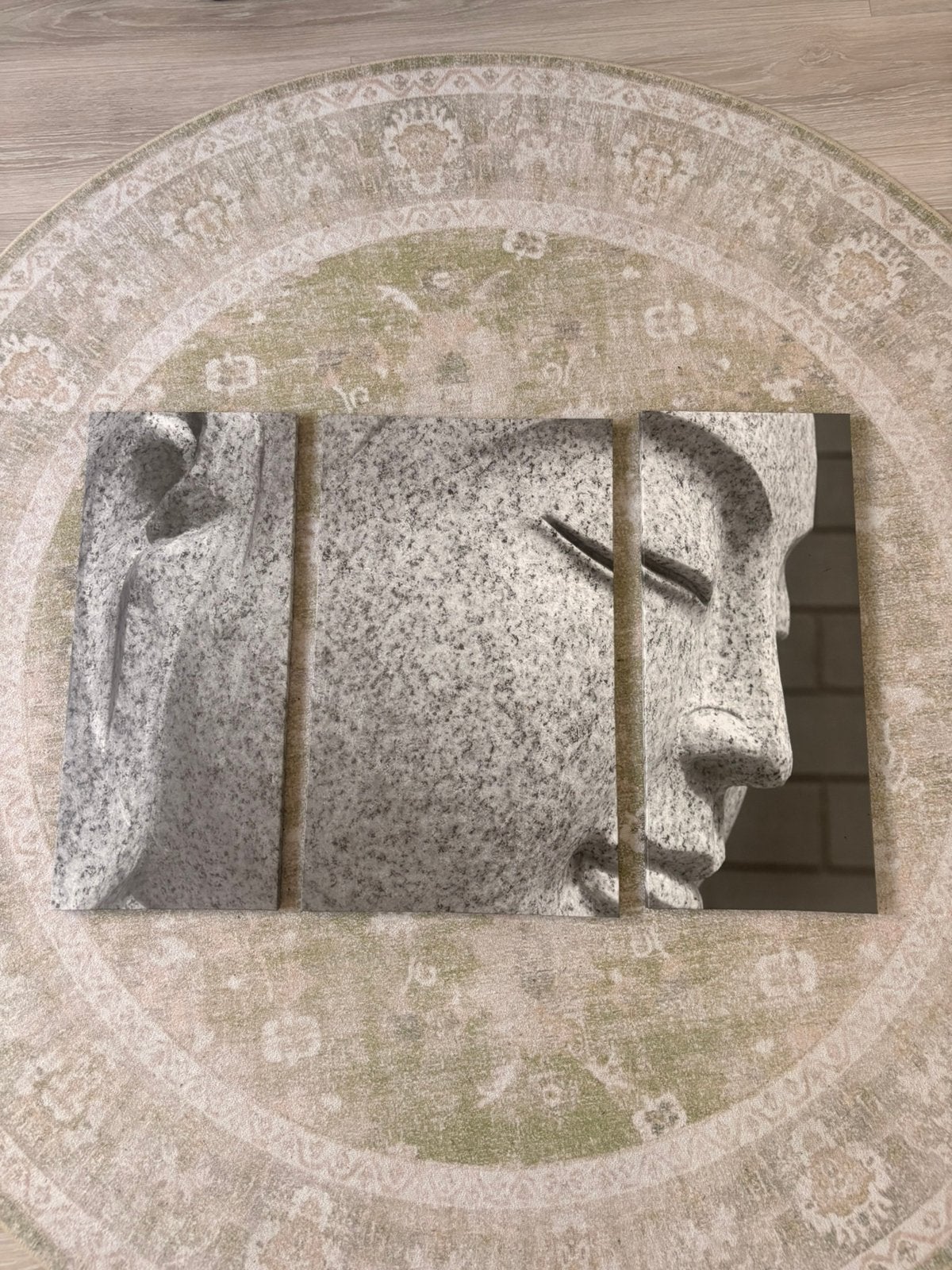3 delig canvas set buddha, Huis en Inrichting, Woonaccessoires | Schilderijen, Tekeningen en Foto's, Ophalen, Gebruikt, Schilderij