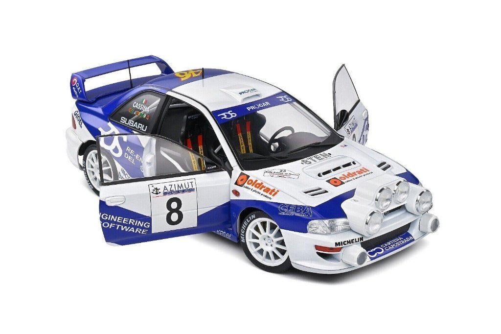 Valentino Rossi Subaru Impreza S5 Azimut di Monza 2000 1:18, MayCheong, Auto, Solido, Nieuw
