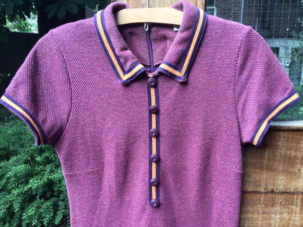 Vintage jurkje xs, Blauw, Ophalen of Verzenden, Maat 34 (XS) of kleiner, Gedragen