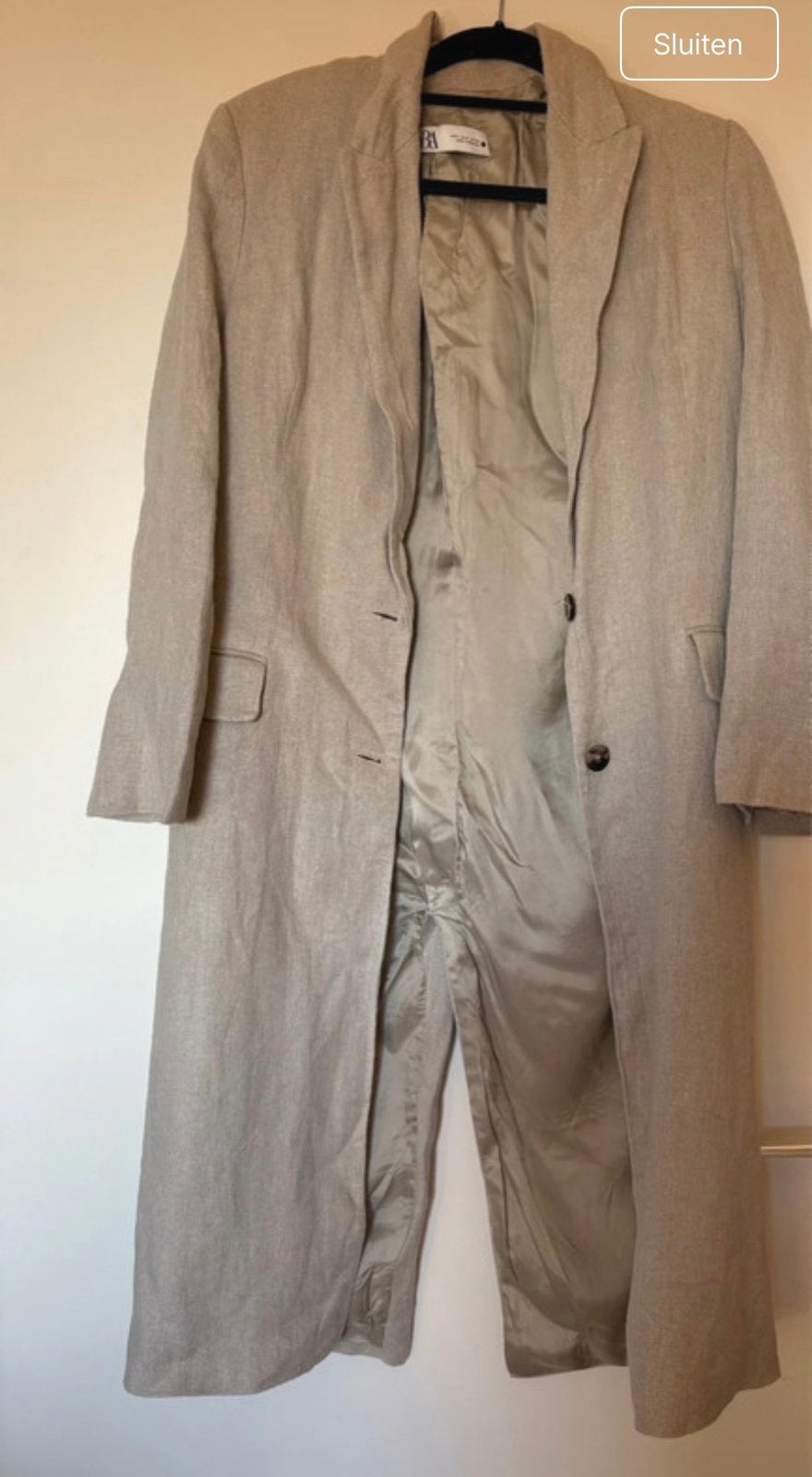 Jas dames, Ophalen of Verzenden, Nieuw, Maat 36 (S), Beige