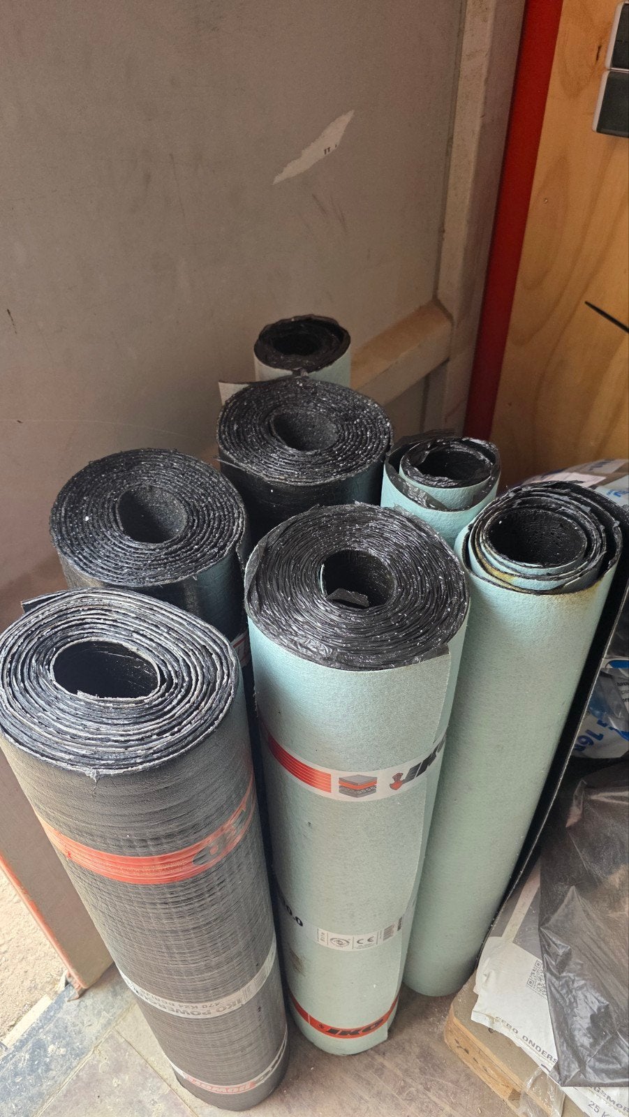 IKO Powergum Dakleer - 3,8mm, 5x1m en 10x1m rollen, Doe-het-zelf en Verbouw, Dakpannen en Dakbedekking, Ophalen, Overige materialen
