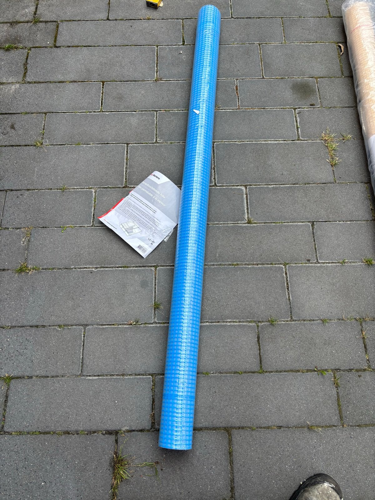 Martens dampdoorlatende folie 1.5x22 meter, Ophalen, Kunststof, Blauw, Overige typen