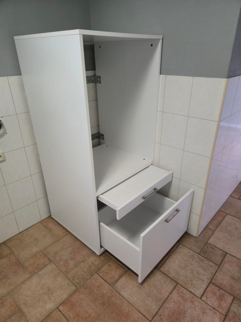Witte wasmachine kast, Ophalen, Gebruikt