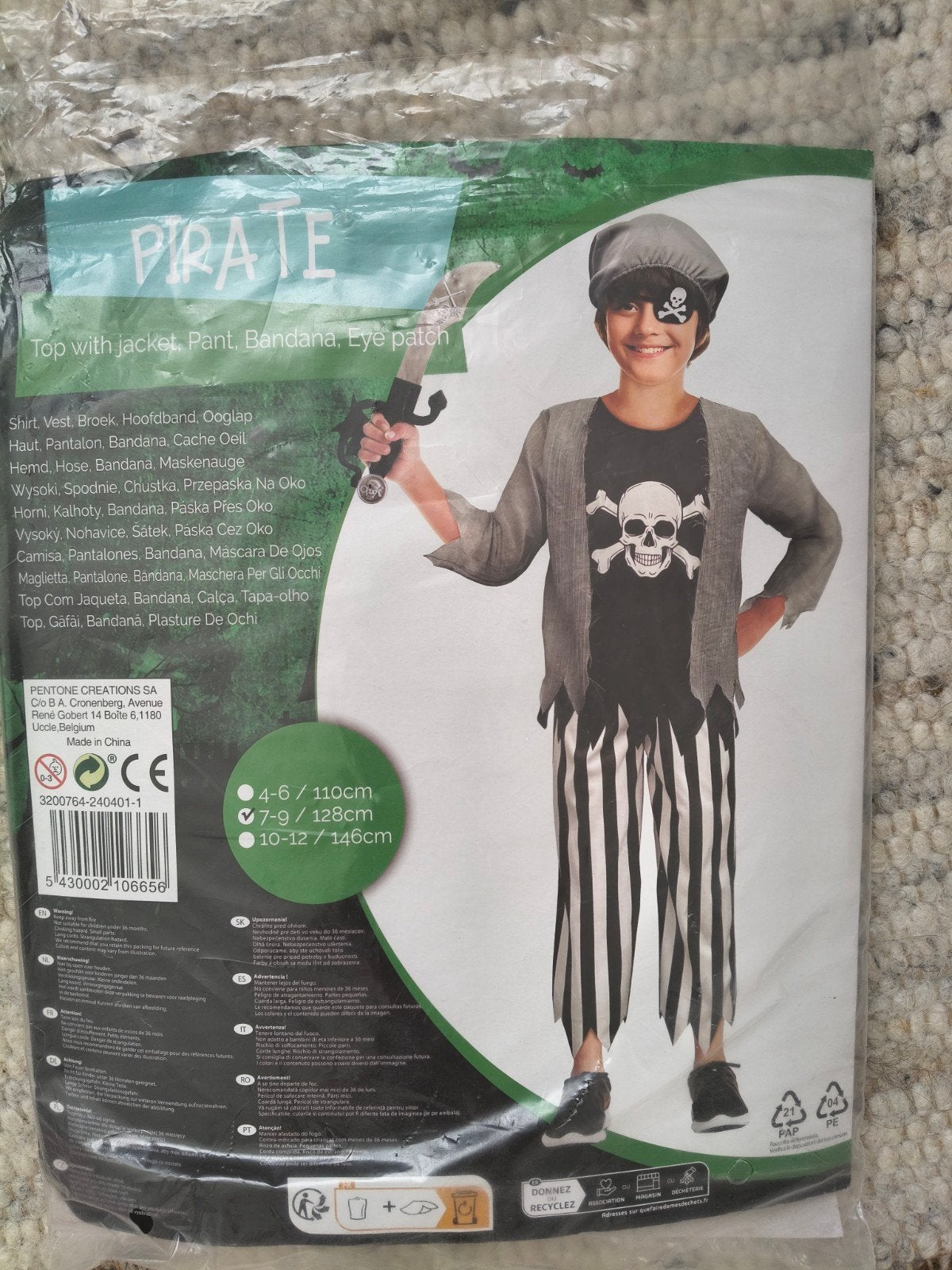 Piratenkostuum voor kinderen - Maat 128 (7-9 jaar), Kinderen en Baby's, Ophalen of Verzenden