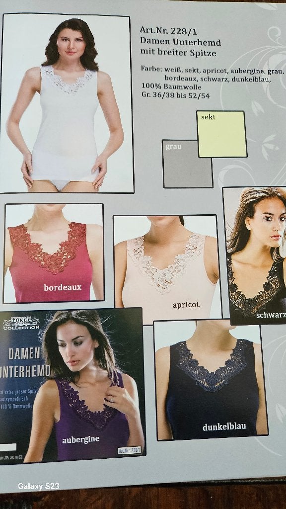 Hemd/top met breed kant Toker, Kleding | Dames, Ondergoed en Lingerie, Hemd, Overige kleuren, Ophalen of Verzenden