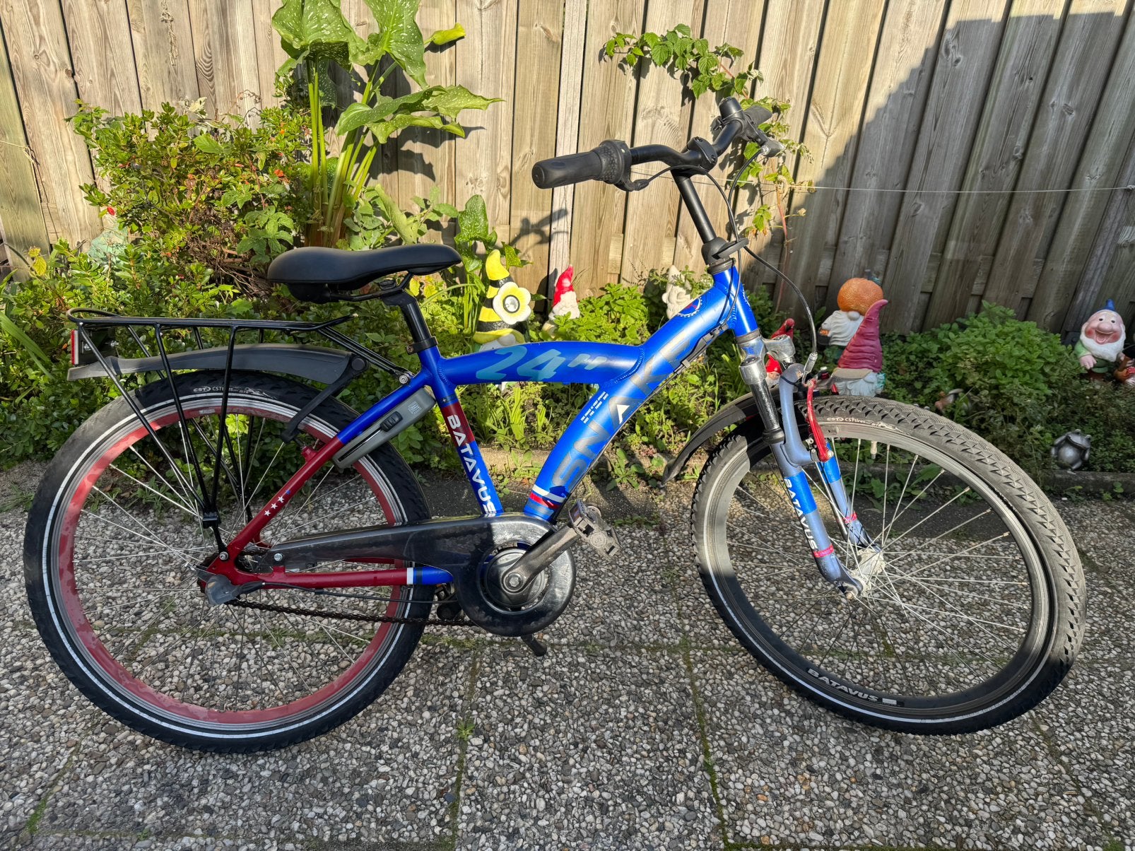 Stoere Batavus Snake jongensfiets 24 inch izgs, Ophalen, Terugtraprem, 24 inch, Handrem