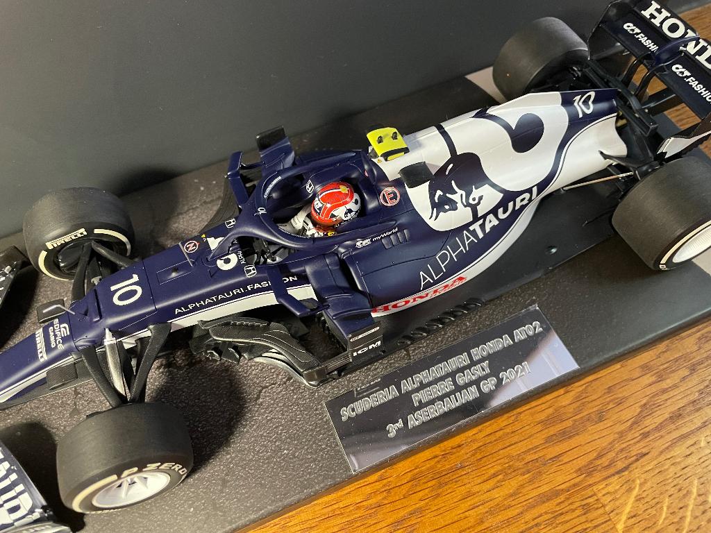 Pierre Gasly Minichamps 1:18 AT02 GP Azerbeidzjan 2021 3de, Ophalen of Verzenden, Nieuw, Auto, MiniChamps