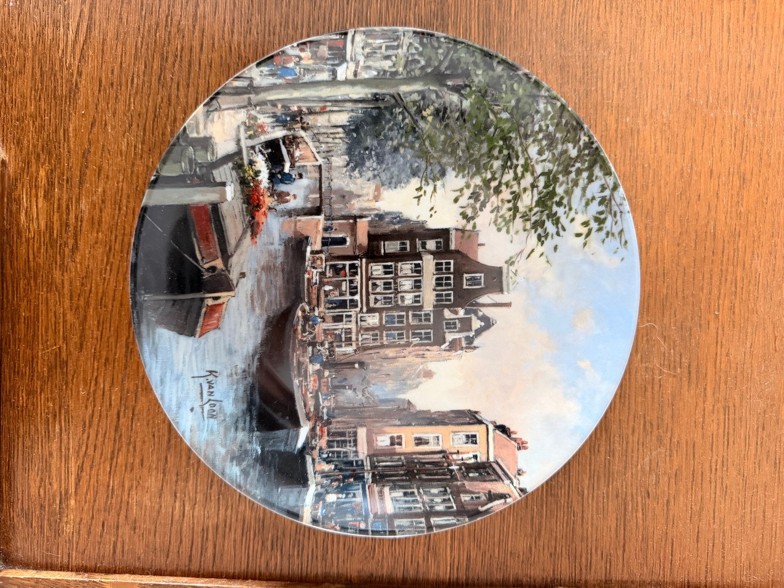 Complete serie 'Grachten van Holland' borden met certificate, Antiek en Kunst, Ophalen of Verzenden