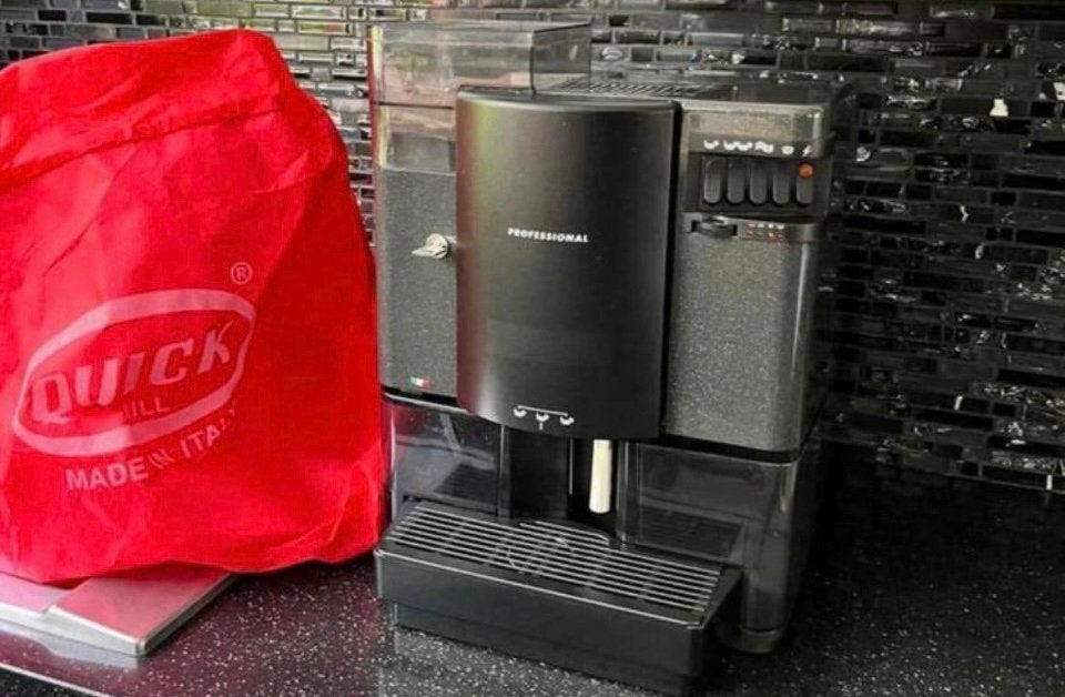 Italiaanse Quick mill voolautomaat, Witgoed en Apparatuur, Koffiezetapparaten, 10 kopjes of meer, Ophalen, Zo goed als nieuw, Espresso apparaat