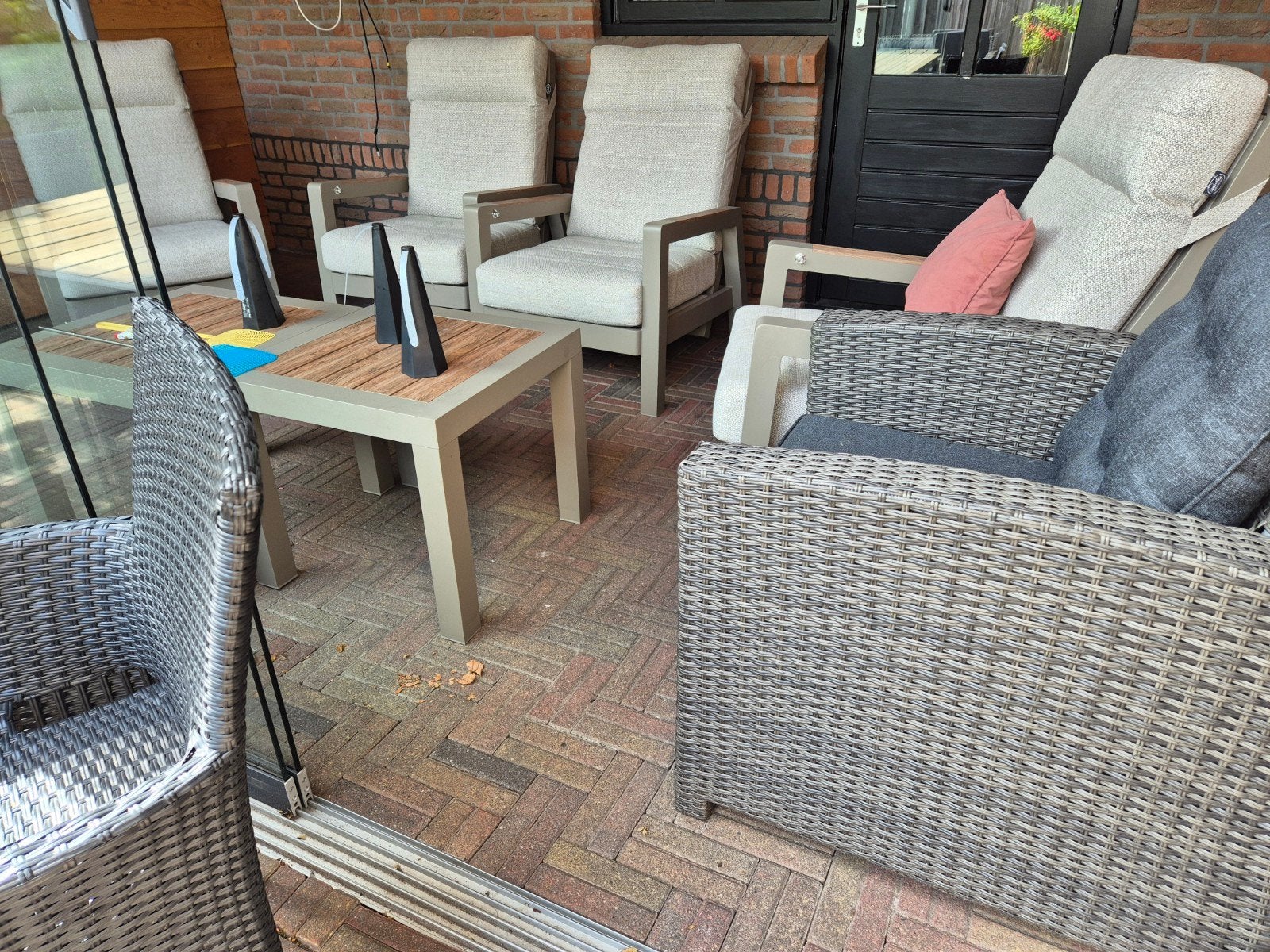 Waaltjes rood/geel - Gebruikte klinkers voor terras of pad, Tuin en Terras, Tegels en Klinkers, Ophalen, Overige materialen, Gebruikt