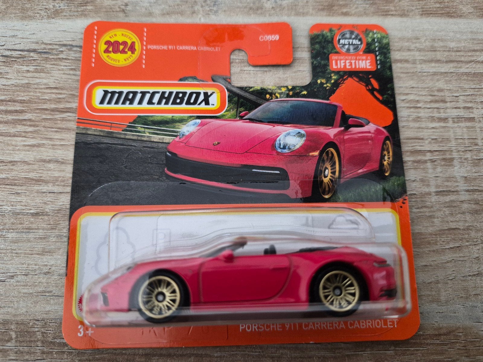 Porsche 911 Carrera Cabriolet 1:64 (Matchbox), Ophalen of Verzenden, Nieuw, Auto