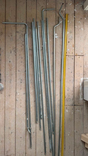 Bundel metalen CV buizen 15 mm, Doe-het-zelf en Verbouw, Ophalen, Overige materialen, Minder dan 20 mm, Zo goed als nieuw