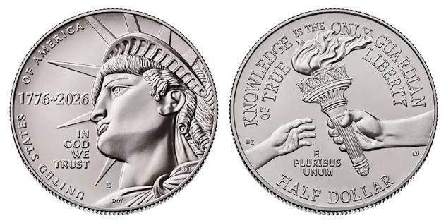 halve dollar 2026 d usa  unc kk  (h), Ophalen, Noord-Amerika