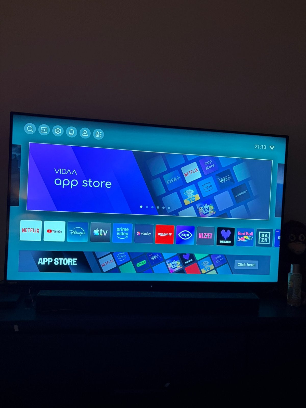 Toshiba 55” 4K UHD Smart TV – zeer nette staat, Audio, Tv en Foto, Ophalen, Toshiba, 50 Hz, Zo goed als nieuw