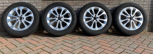 Mercedes 17 inch velgen met zomerbanden, Ophalen, Gebruikt, Mercedes-Benz