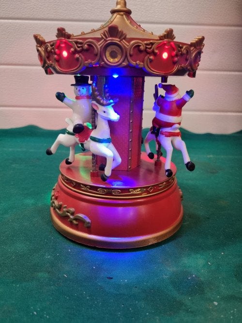 carrousel kerst met muziek op baterijen, Diversen, Ophalen of Verzenden, 'T Olde Gre-j, Info@toldegrej.nl, Endepoelstraat 20f Didam