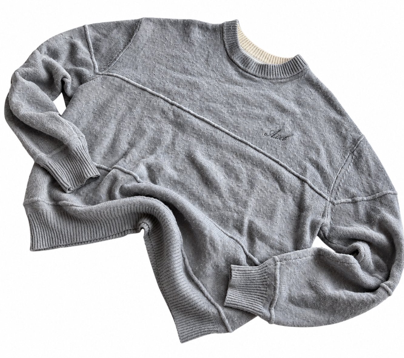 Axel Arigato Grey Cashmere & Wool Oversized Sweater – Size M, Ophalen of Verzenden, Zo goed als nieuw, Maat 48/50 (M), Grijs