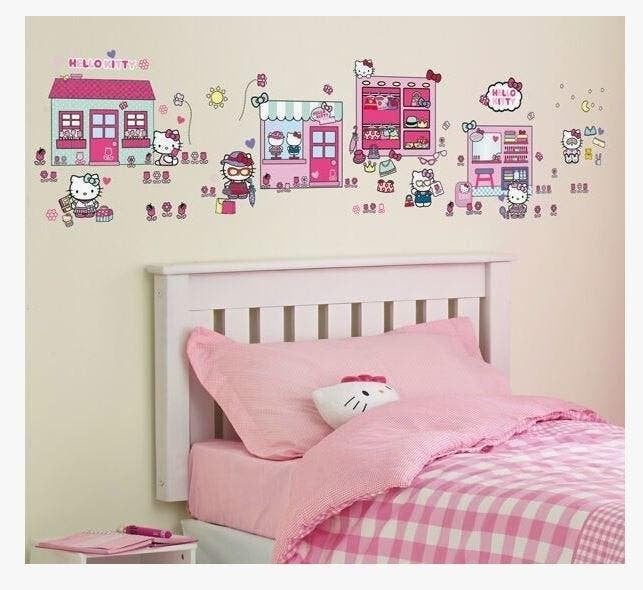 Hello Kitty Muurstickers - 100 Stuks - Van 16,95 voor 4,95!, Ophalen of Verzenden, Nieuw, Strip of Tekenfilm