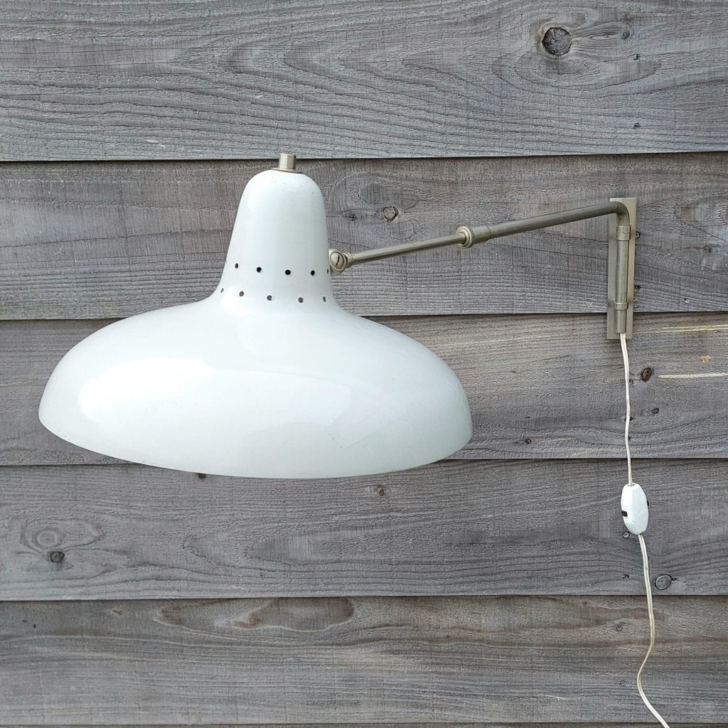 Zeldzame Artifort wandlamp grijs ontwerp H. Fillekes lamp, Ophalen of Verzenden, Gebruikt, Overige materialen