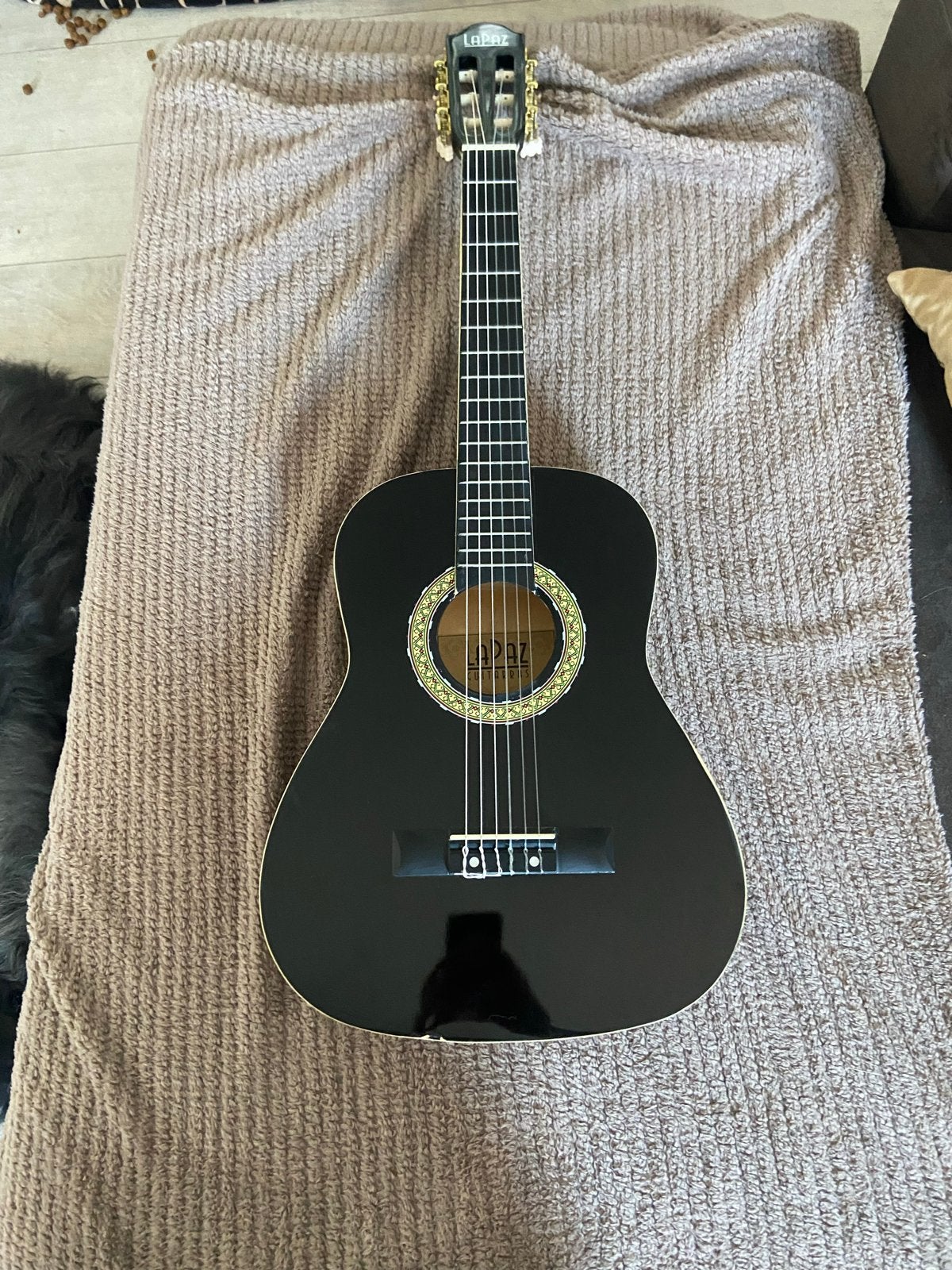 La Paz klassieke gitaar - Zwart, Ophalen of Verzenden, Gebruikt, Klassieke of Spaanse gitaar